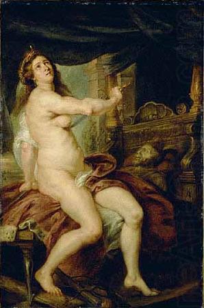 Peter Paul Rubens Panthea stabbing herself with a dagger china oil painting image